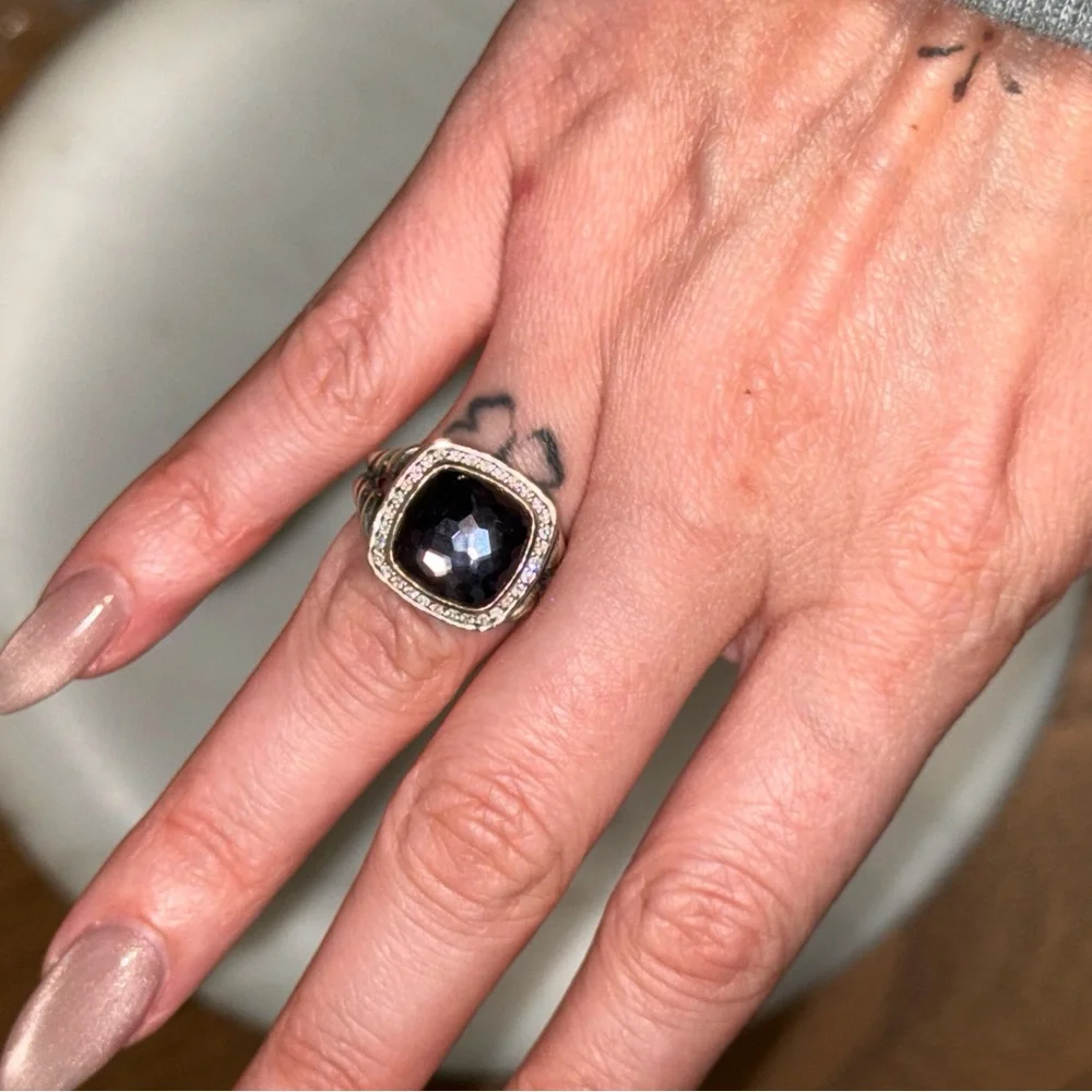 David Yurman Albion 11mm ring BLACK ORCHID - Picture 7 of 8